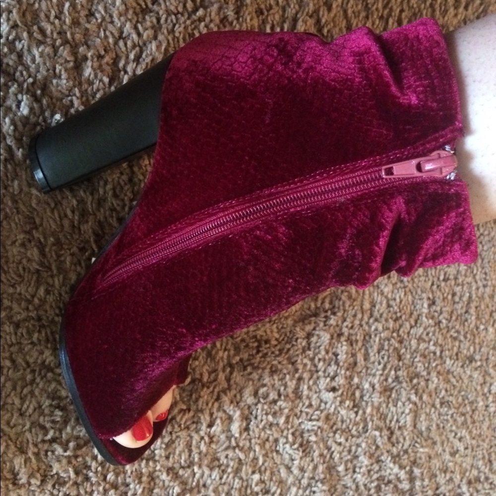 Sassy Velvet Crush Booties